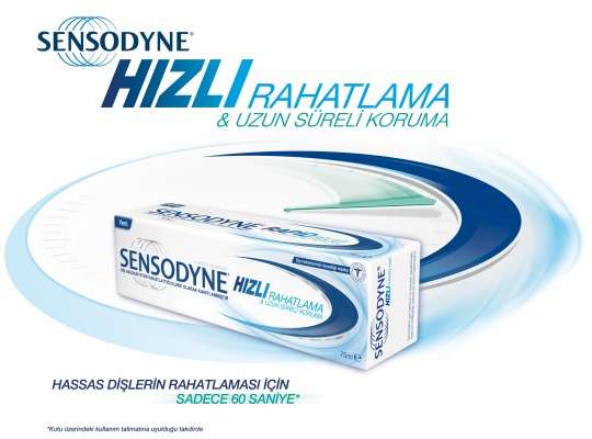 Sensodyne Hassas dişlerin rahatlaması için sadece 60 saniye yeterli | 1