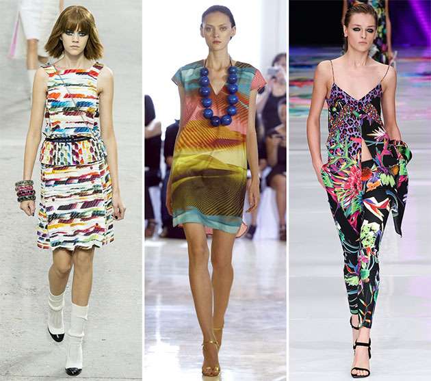 İlkbahar  Yaz 2014 Elbise Baskı Trendleri