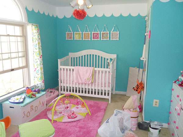 kız bebek odası dekorasyonu 2015