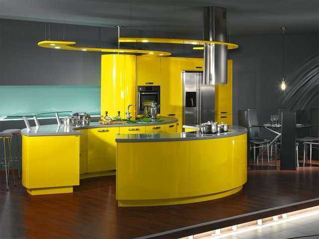 sarı mutfak dolabı