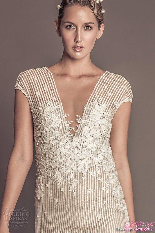 francesca-miranda-fall-2016-bridal-elegant-deep-v-neckline-cap-sleeves-floral-embroidered-bodic(1)