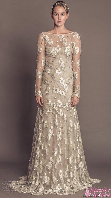 francesca-miranda-fall-2016-bridal-illusion-long-sleeves-boat-neckline-flora-embroidered-beautiful-mo