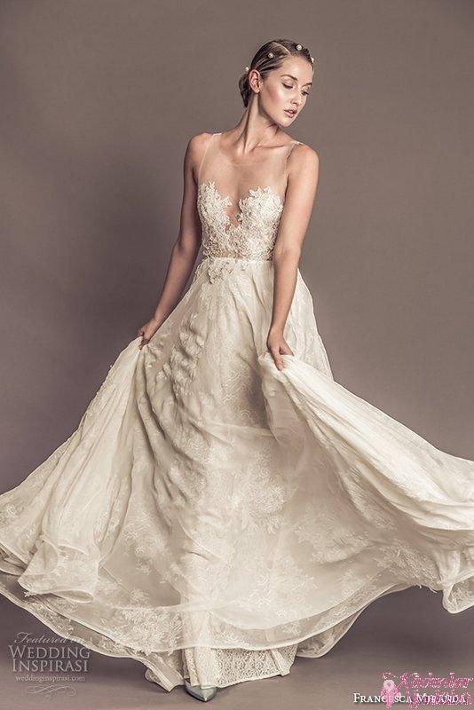 francesca-miranda-fall-2016-bridal-sleeveless-sheer-jewel-neckline-sweetheart-cutout-lace-embroidered