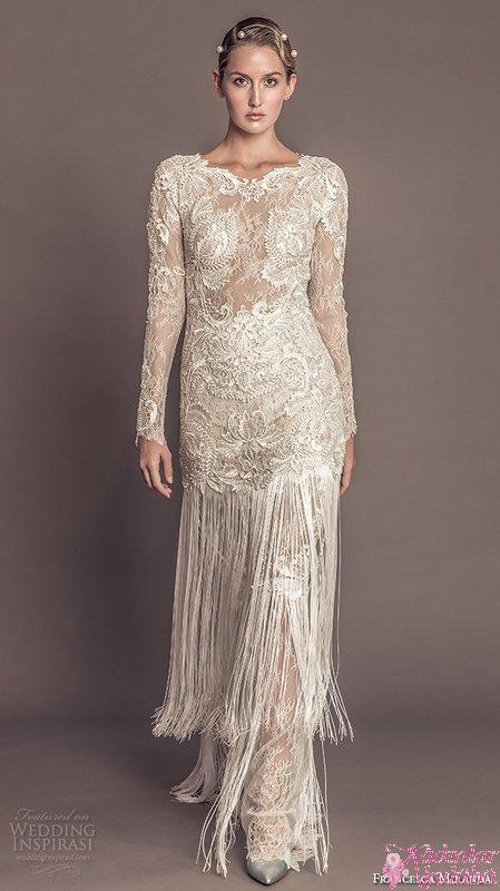 francesca-miranda-fall-2016-bridal-stunning-bateau-neckline-lace-long-sleeves-lace-embroidered-bodice