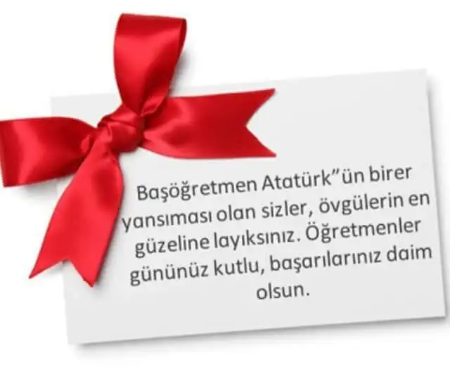 24 Kasım Öğretmenler Günü