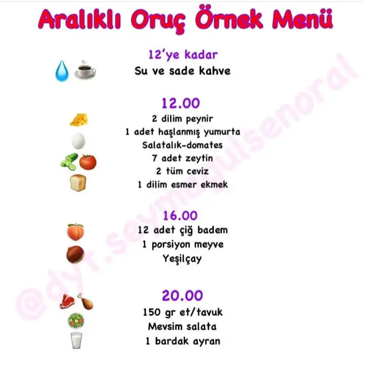 ARALIKLI ORUÇ (İF) İLE BERABER ZAYIFLAYALIMMMM. | Kadınlar Kulübü