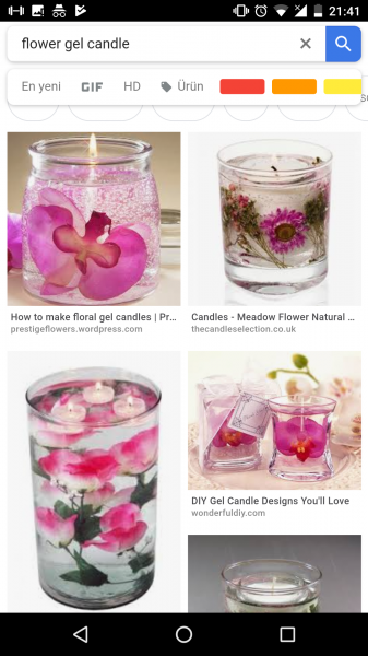 How to make floral gel candles