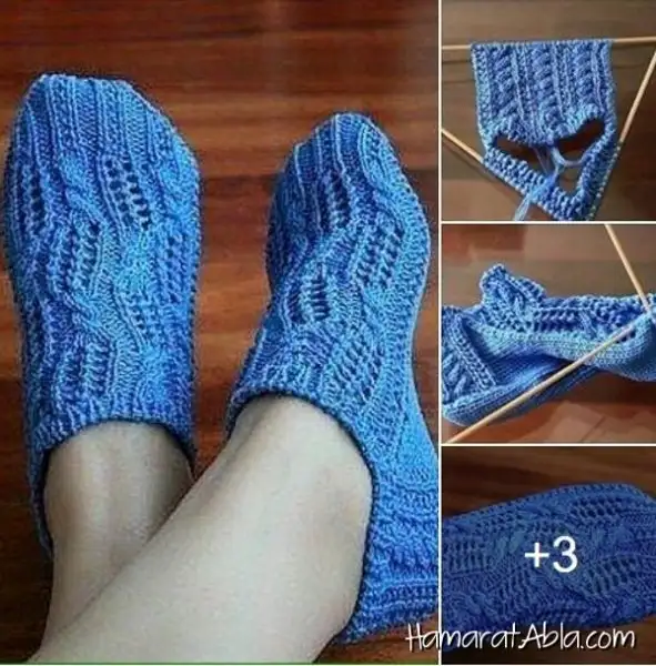 Тапочки спицами с косами. Следки с косами на двух спицах. Вязаные тапочки носочки. Тапочки вязаные из квадрата на двух спицах. Тапочки сапожки на 2 спицах.
