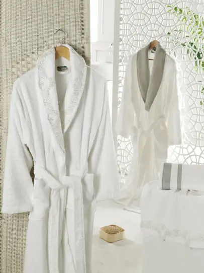 Altinbasak Bamboo Pretty Bornoz seti gupurlu.webp