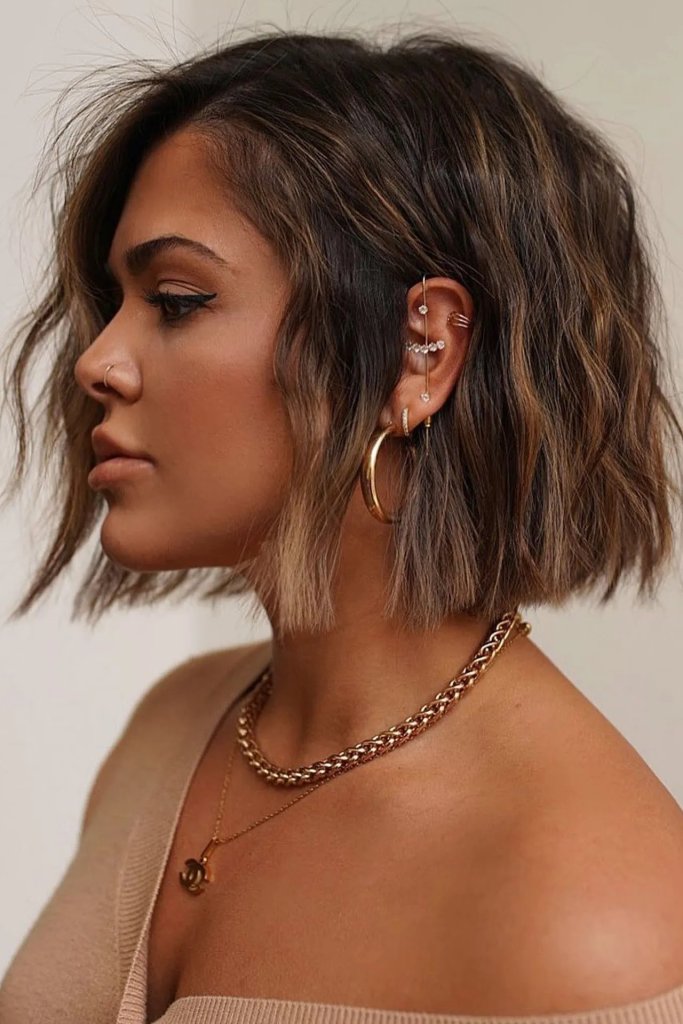 The side part bob haircut blends two of this year's biggest hair trends