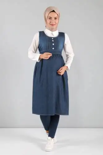 dugmeli-hamile-kot-tunik-koyu-mavi-hamle-gym-tesettr-dnyas-36628-70-K.webp