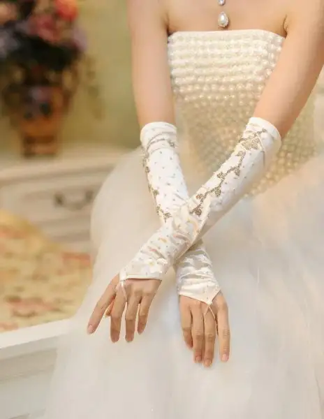 Handmade Beading Long Bridal Gloves.webp