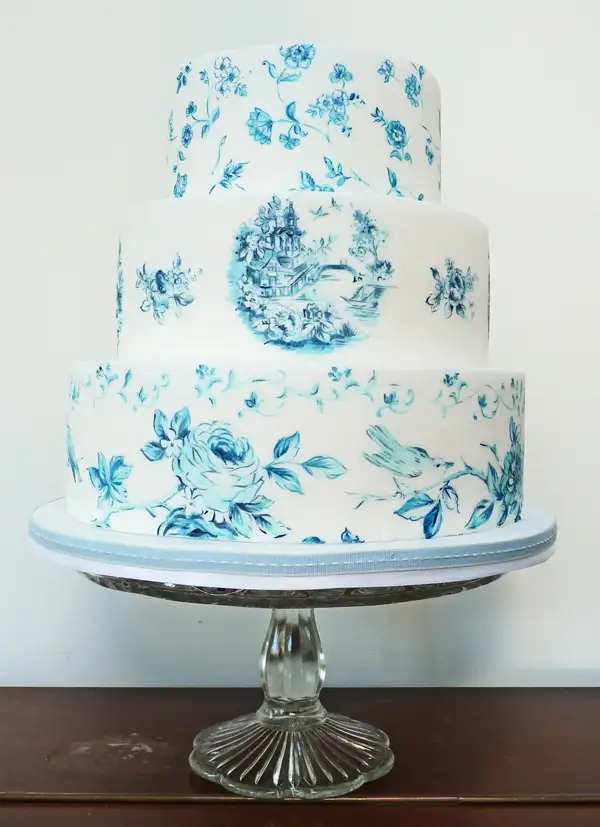 Handpainted-Wedding-Cake-Blue-And-White-China.webp