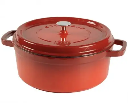 Hecha - Ottoman - 28 cm. Kırmızı Döküm Tencere.webp