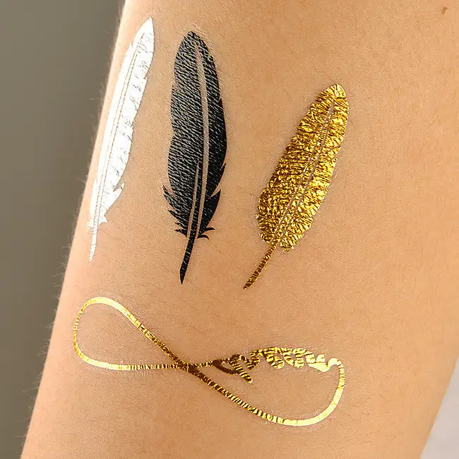 New-Arrival-Flash-font-b-Gold-b-font-Silver-font-b-Tattoo-b-font-Metallic-Feather.webp