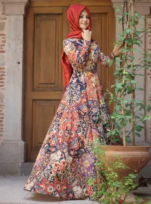 pinar-sems-kiremit-rengi-desenli-elbise-modelleri-2015.webp