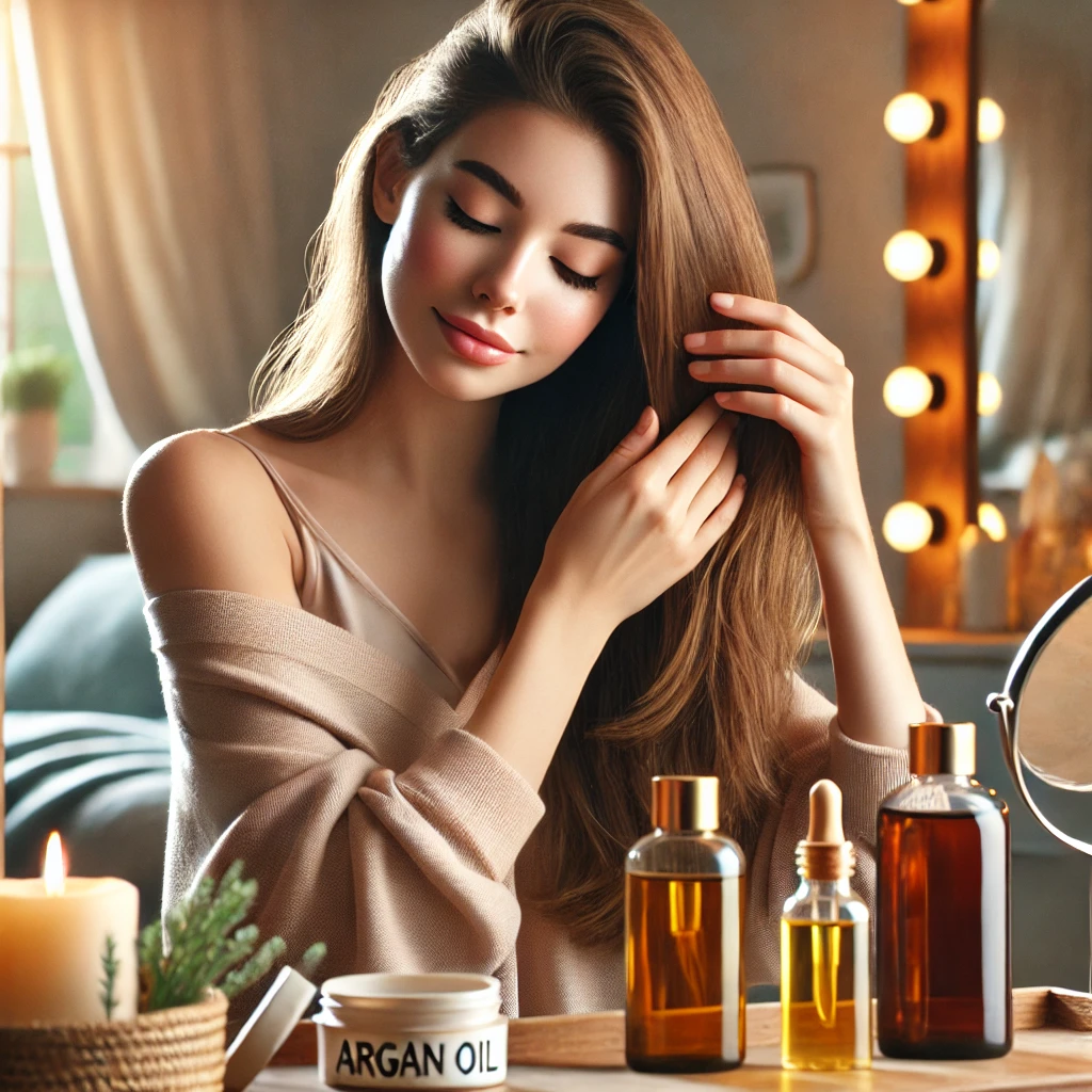 saç uçlarına argan yağı.webp
