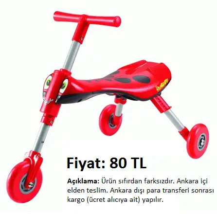 Scuttlebug Beetle Scooter Kırmızı.webp