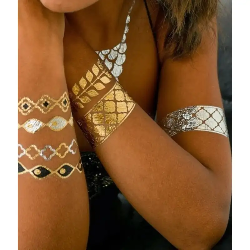 tatouage-temporaire-argent-or-smiley-bracelets.webp