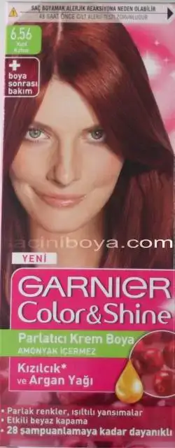 $garnier color shine 6.56 k&#305;z&#305;l kahve.webp