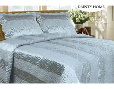 $Dainty Home Kapitoneli Yatak ÃrtÃ¼sÃ¼ Funline Gri.webp