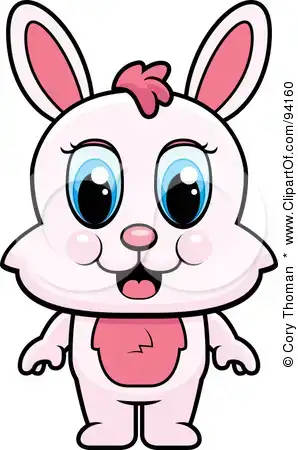 $94160-Royalty-Free-RF-Clipart-Illustration-Of-A-Cute-Standing-Pink-Bunny-With-Big-Blue-Eyes.webp