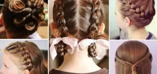 Kız çocukları için saç modeli yapılışı