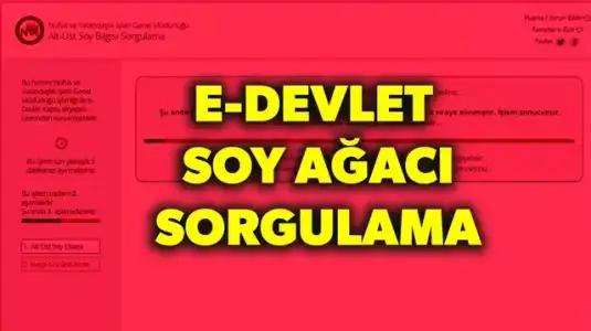 E Devlet'ten soyağacı sorgulama nasıl yapılır ? Adım Adım Soy Sorgulama