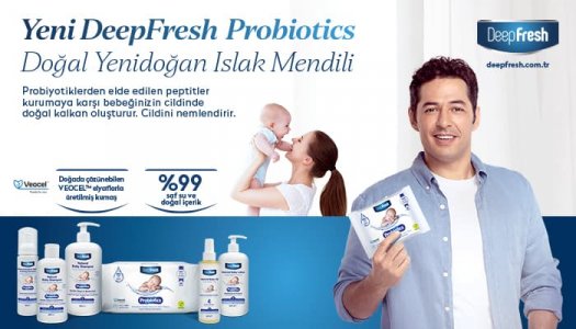 DeepFresh Probiotics Doğal Yeni Doğan Islak Mendili