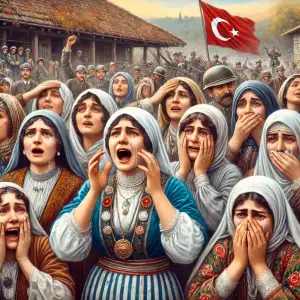 Zafer Sonrası Kadınların Sevinci ve Kederi.webp
