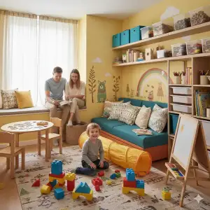 Küçük Evlerde Çocukla Yaşam; Düzen ve Renk Dengesi ile Mutlu Alanlar!