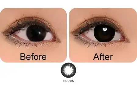 $GEO Circle lenses black-ck105 Before after.webp $GEO Circle lenses black-ck105 Before after.webp