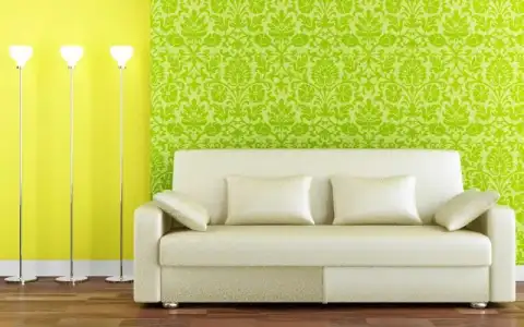 $Green-Floral-Wallpaper-with-Cool-Yellow-Curtain-with-Chic-White-Sofa-Decorated.webp