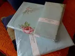 $english home mavi g&#252;ll&#252; nevresim tak&#305;m&#305;.webp