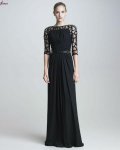$2014-YarÃ½m-Kollu-Siyah-Elbise-Modelleri-7.jpg