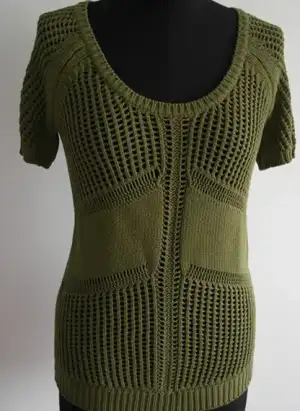Ladies_shortsleeve_ajour_knit_custom_jumper_sweater.webp