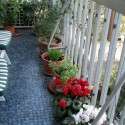 Dar balkon dekorasyonu | 35