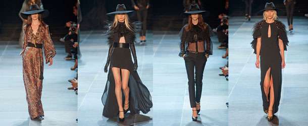 Saint Laurent 2013 ilkbahar yaz defilesi