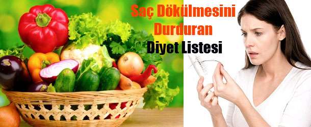 Saç Dökülmesini Durduran Diyet Listesi