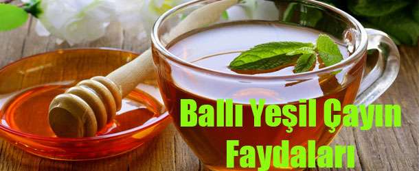 yeşil çay ve bal