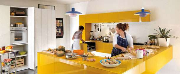 Sarı Mutfak Dekorasyonu 2015