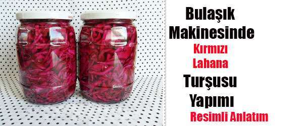 Bulaşık Makinesinde Kırmızı Lahana Turşusu Nasıl Yapılır?