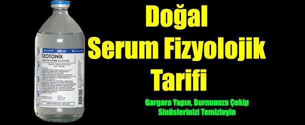 Doğal Serum Fizyolojik Nasıl Yapılır?