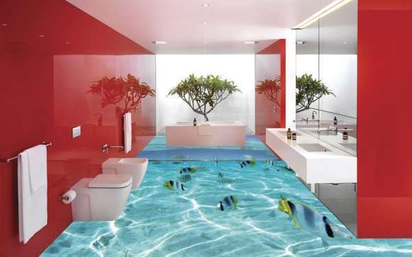 En Şık Üç Boyutlu Banyo Fayansları