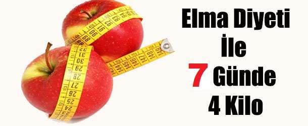 Elma Diyeti İle Haftada 4 Kilo