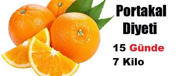 7 Kilo Verdiren Portakal Diyeti