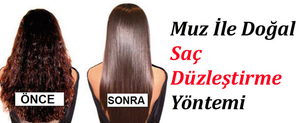 Evde Muz İle Saç Düzleştirme