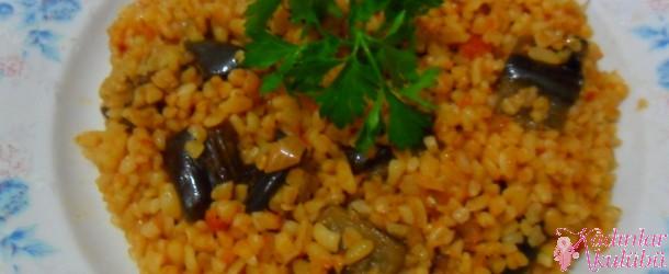 Adım Adım Patlıcanlı Bulgur Pilavı Tarifi | 1