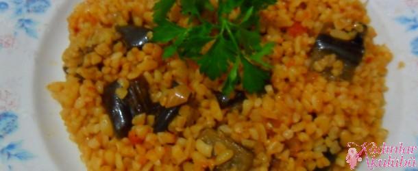 Adım Adım Patlıcanlı Bulgur Pilavı Tarifi