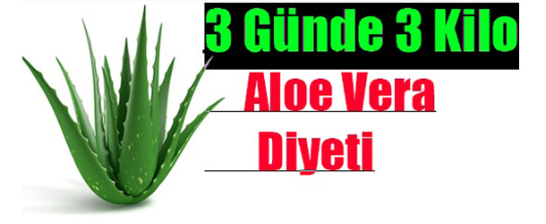 Aloe Vera Diyeti İle 3 Günde 3 Kilo